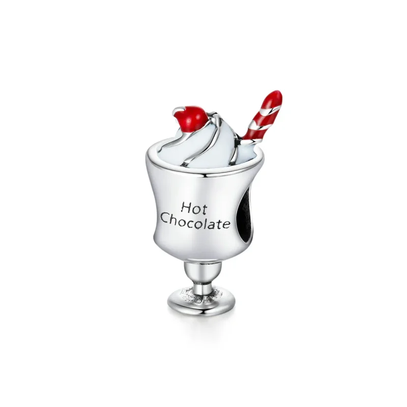 (image for) Pandora Style Silver Hot Chocolate Charm - SCC1495