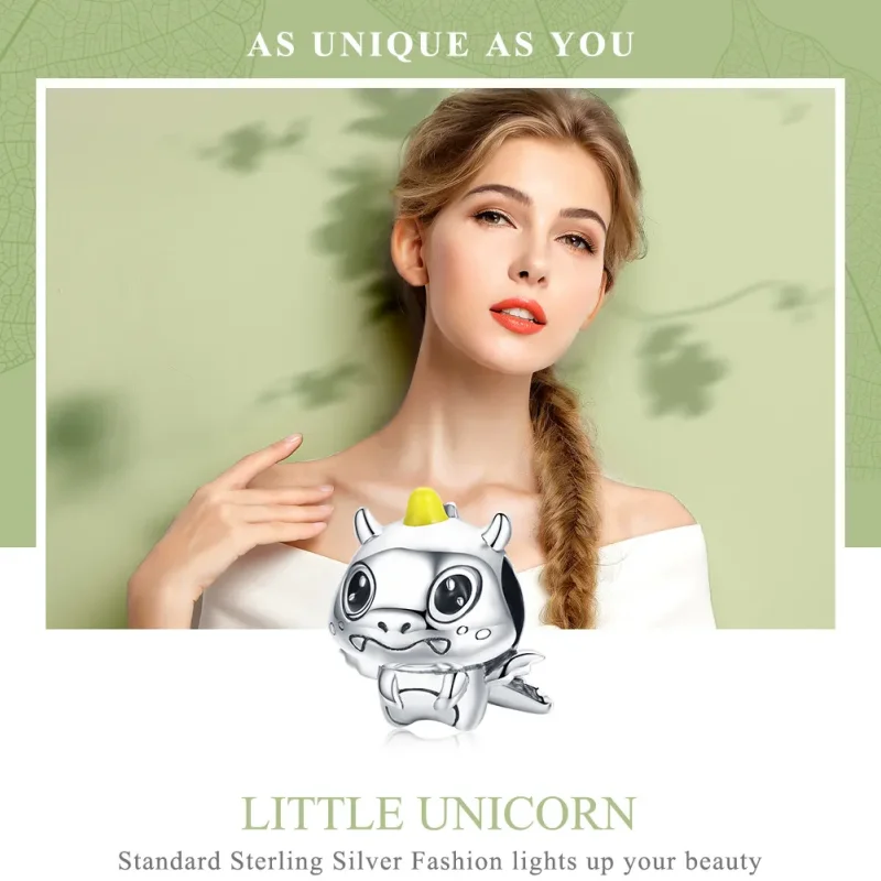 (image for) Pandora Style Silver I Am Dragon Charm - BSC060 - View 6