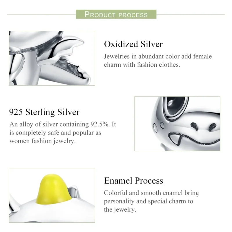 (image for) Pandora Style Silver I Am Dragon Charm - BSC060 - View 7