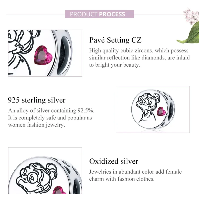 (image for) Pandora Style Silver I Love You Grandma Gigi Charm - SCC1762 - View 8