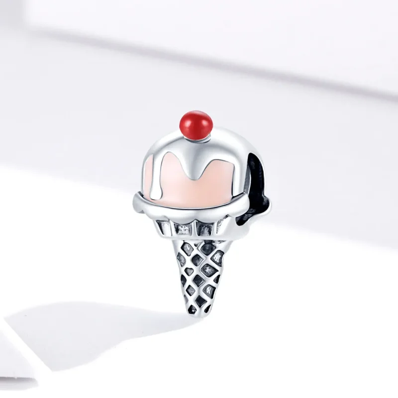 (image for) Pandora Style Silver Ice Cream Charm - SCC1533 - View 2