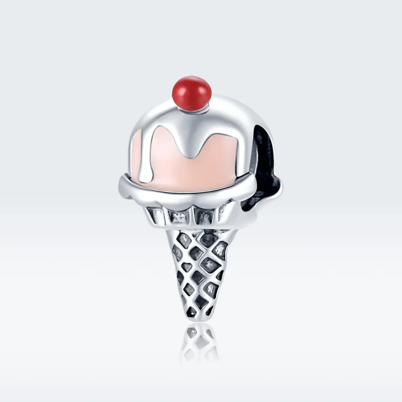 (image for) Pandora Style Silver Ice Cream Charm - SCC1533 - View 5