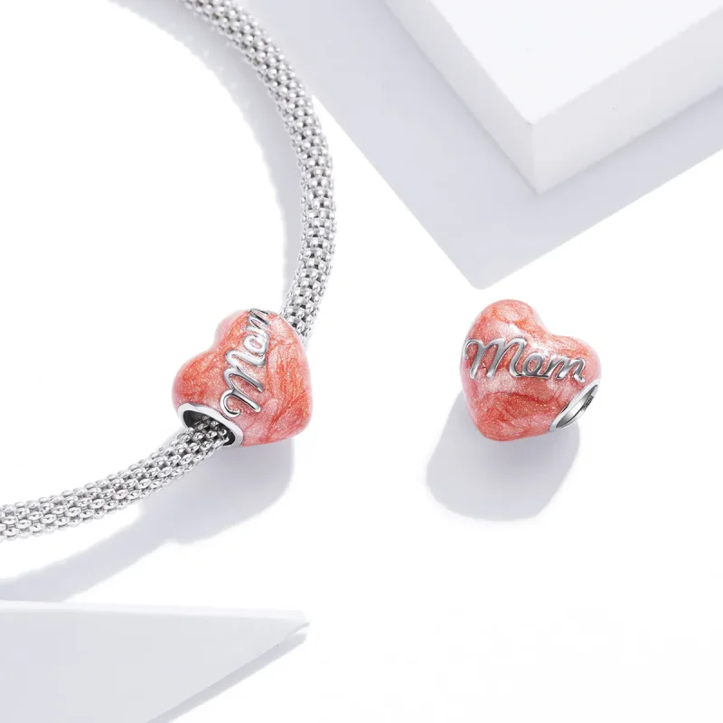 (image for) Pandora Style Silver In Memory of Mom Charm - SCC1793 - View 4