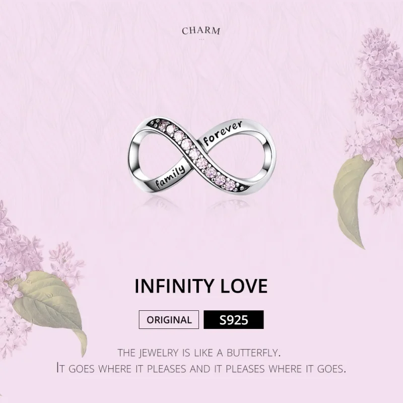 (image for) Pandora Style Silver Infinity Charm - SCC1146-Pk - View 2