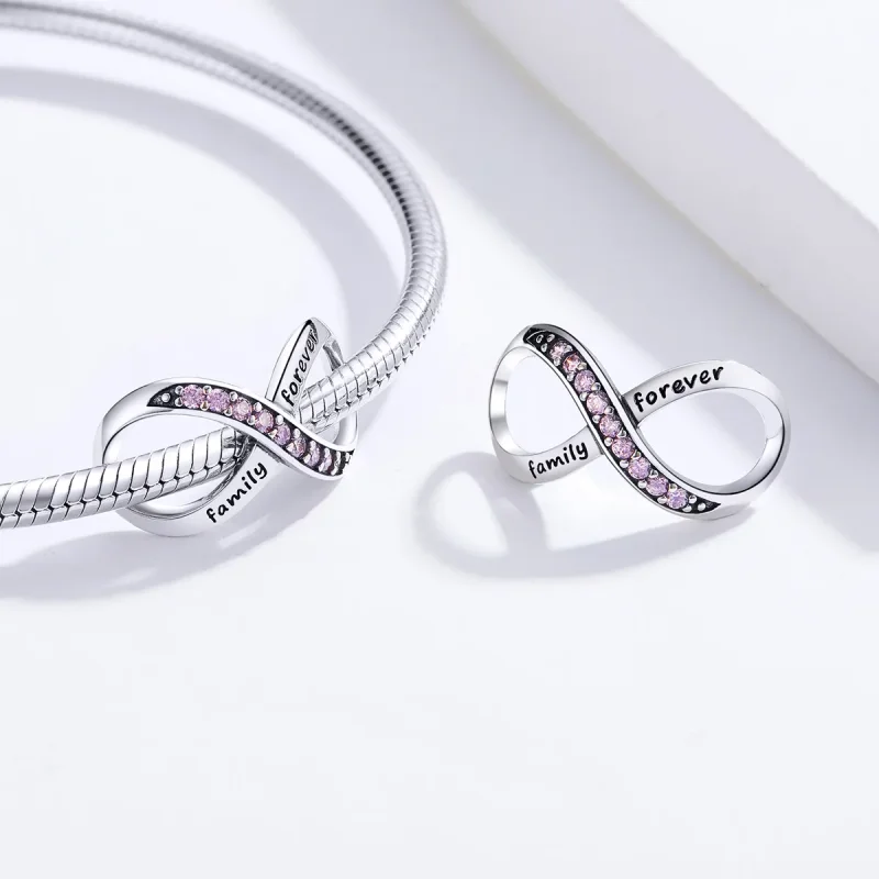 (image for) Pandora Style Silver Infinity Charm - SCC1146-Pk - View 4