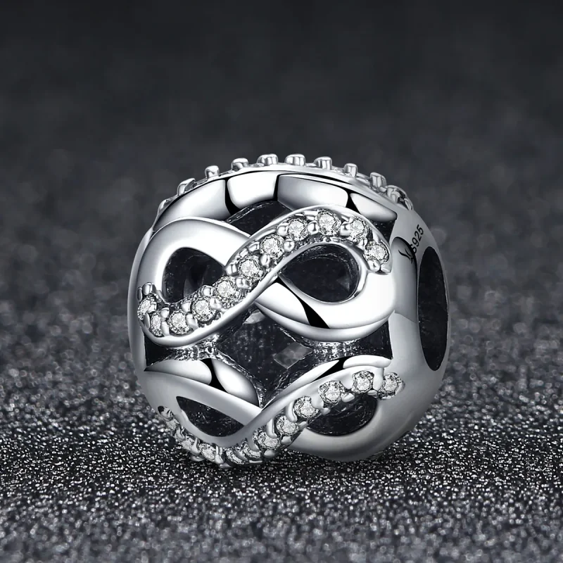 (image for) Pandora Style Silver Infinity Charm - SCC141 - View 3