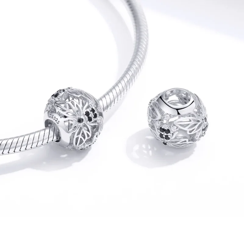 (image for) Pandora Style Silver Intelligent Bee Charm - BSC200 - View 4