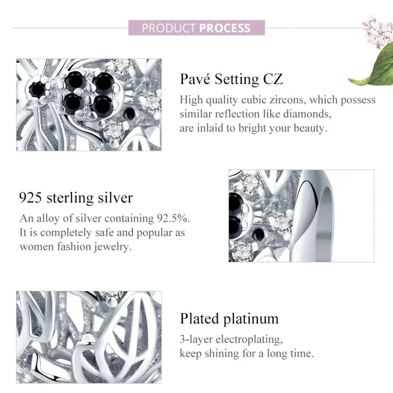 (image for) Pandora Style Silver Intelligent Bee Charm - BSC200 - View 8