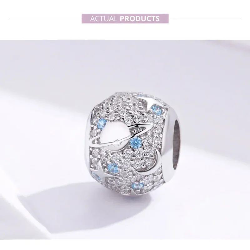 (image for) Pandora Style Silver Interstellar Charm - SCC1217 - View 2