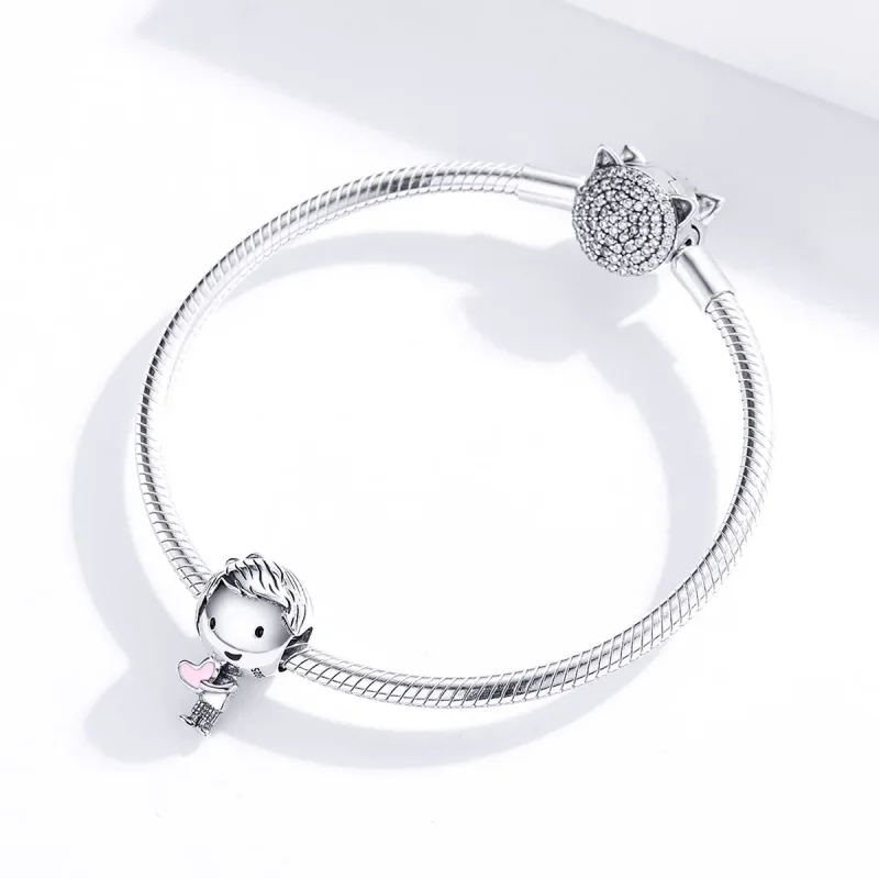 (image for) Pandora Style Silver Its A Boy Charm - SCC1334 - View 3