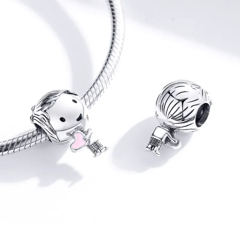 (image for) Pandora Style Silver Its A Boy Charm - SCC1334 - View 4