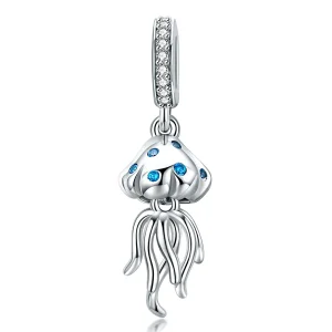 (image for) Pandora Style Silver Jellyfish Dangle - SCC1297