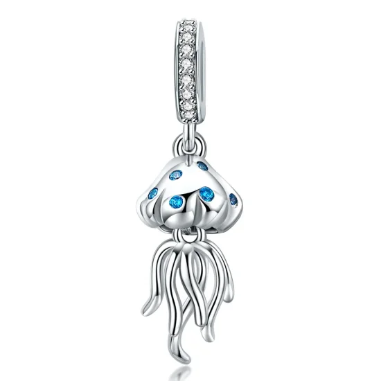 (image for) Pandora Style Silver Jellyfish Dangle - SCC1297