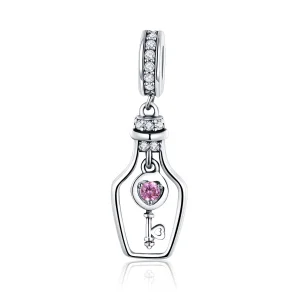 Pandora Style Silver Key Drift Bottle Dangle - SCC1071 (image for) Pandora Style Silver Key Drift Bottle Dangle - SCC1071