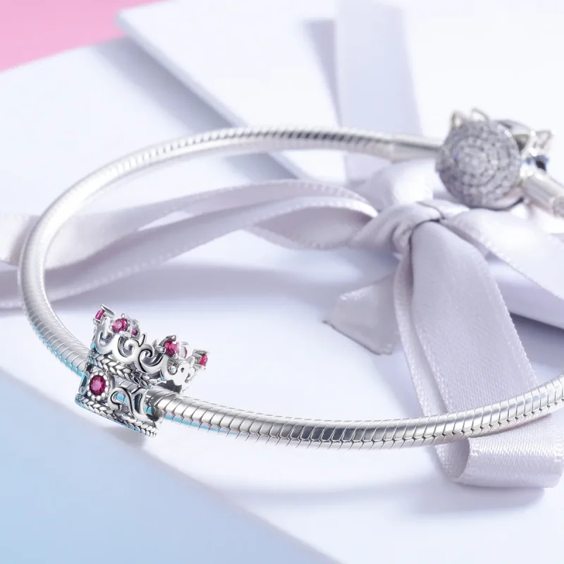 (image for) Pandora Style Silver King'S Crown Charm - SCC776 - View 3