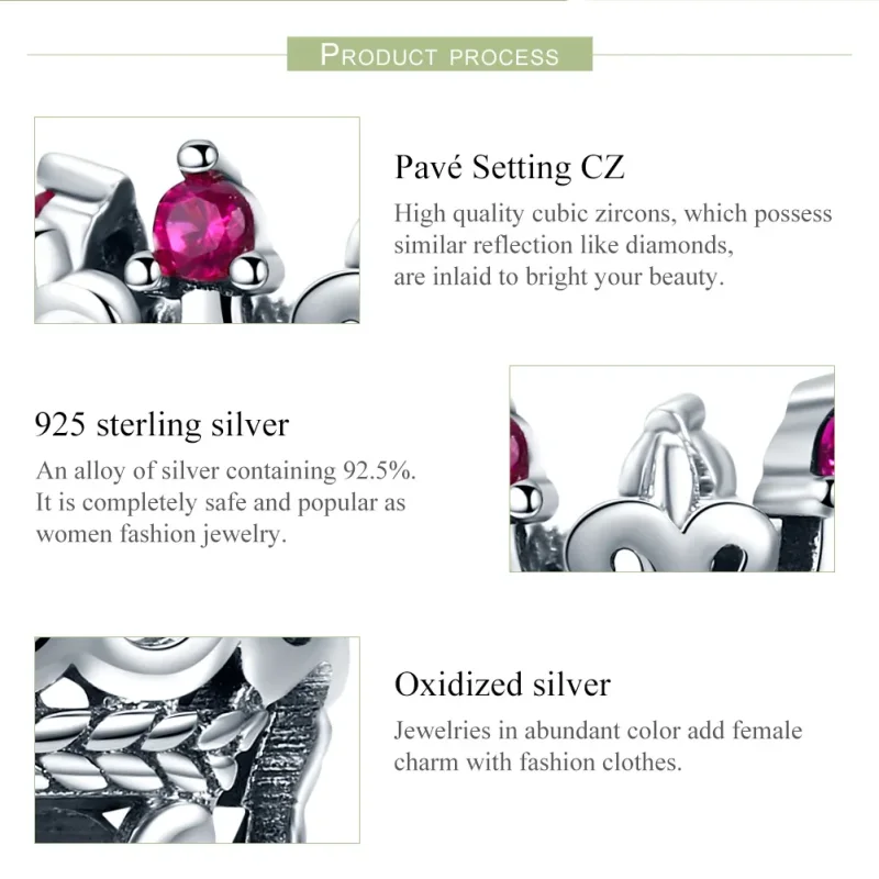 (image for) Pandora Style Silver King'S Crown Charm - SCC776 - View 7