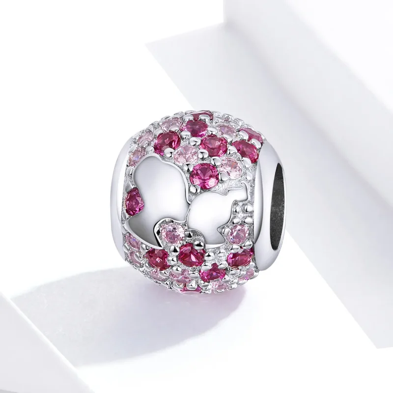 (image for) Pandora Style Silver Kiss From Mama Charm - BSC225 - View 2