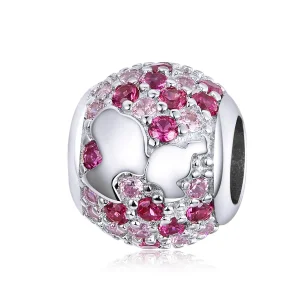 (image for) Pandora Style Silver Kiss From Mama Charm - BSC225