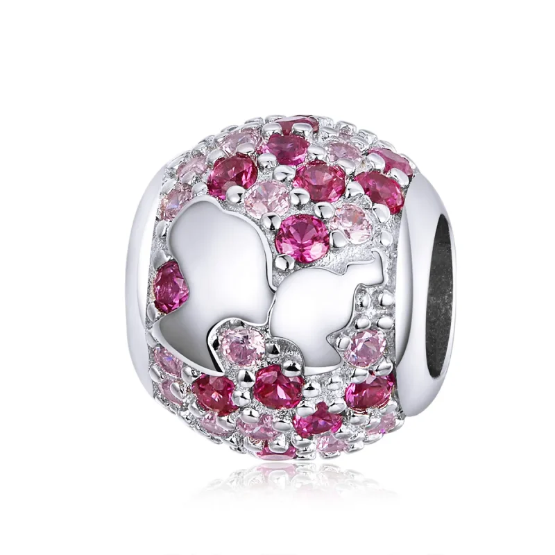 (image for) Pandora Style Silver Kiss From Mama Charm - BSC225
