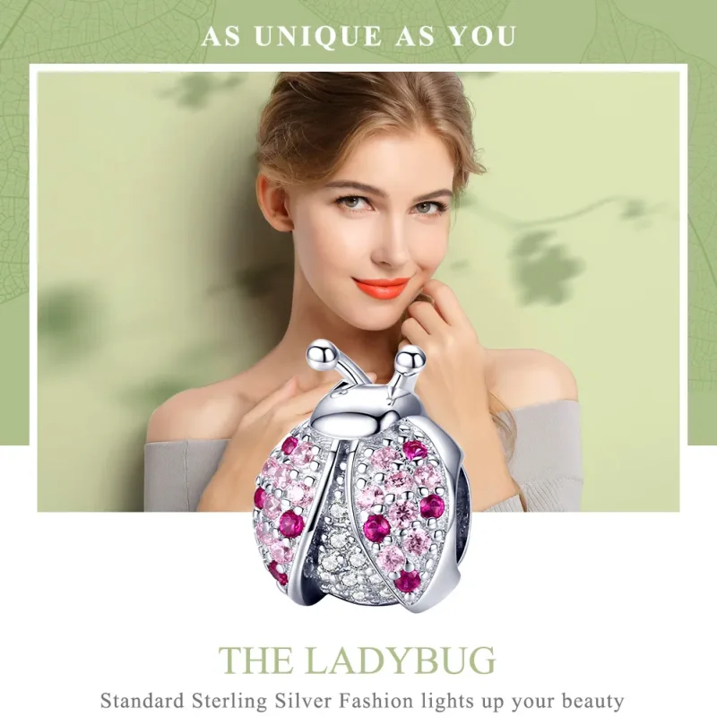 (image for) Pandora Style Silver Ladybug Charm - SCC1120 - View 2