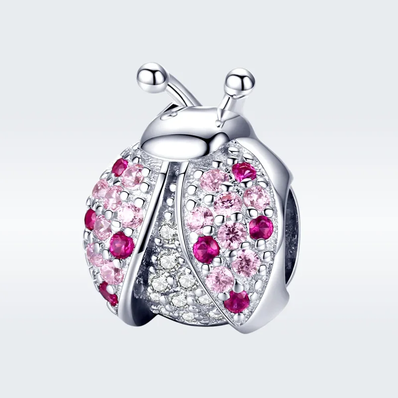 (image for) Pandora Style Silver Ladybug Charm - SCC1120 - View 3