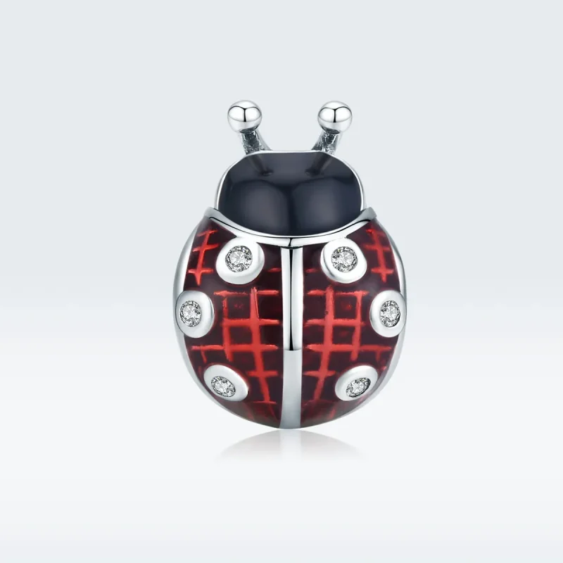 (image for) Pandora Style Silver Ladybug Charm - SCC1481 - View 5