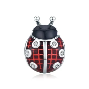 (image for) Pandora Style Silver Ladybug Charm - SCC1481