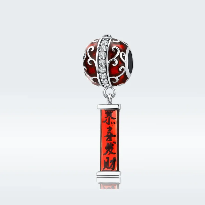 (image for) Pandora Style Silver Lantern Charm - BSC134 - View 5
