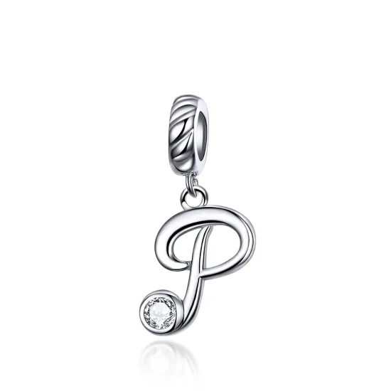 (image for) Pandora Style Silver Letter P Dangle - SCC1183-P