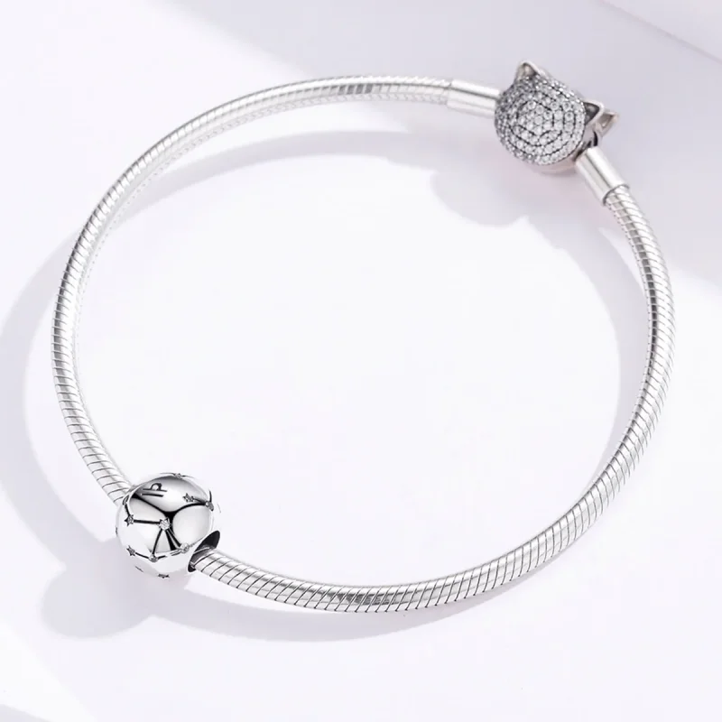 (image for) Pandora Style Silver Libra Charm - SCC1218-7 - View 3