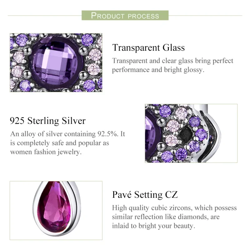 (image for) Pandora Style Silver Lingering Flower Charm - SCC1075 - View 4