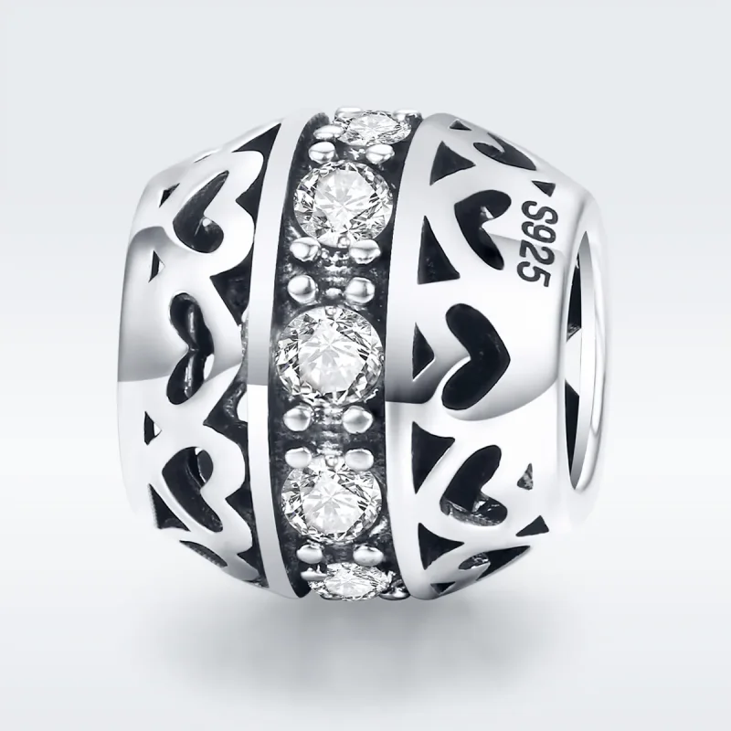 (image for) Pandora Style Silver Listen to Love Charm - SCC523 - View 3