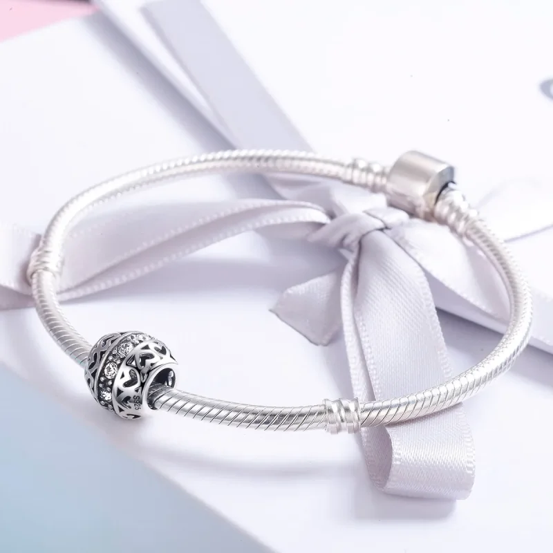 (image for) Pandora Style Silver Listen to Love Charm - SCC523 - View 4