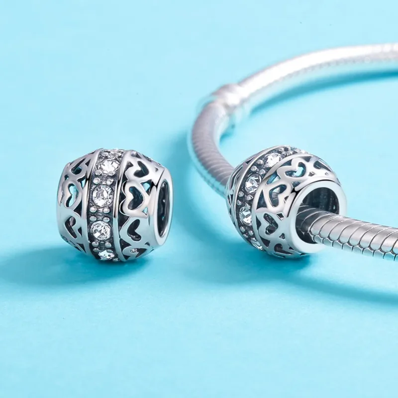 (image for) Pandora Style Silver Listen to Love Charm - SCC523 - View 5