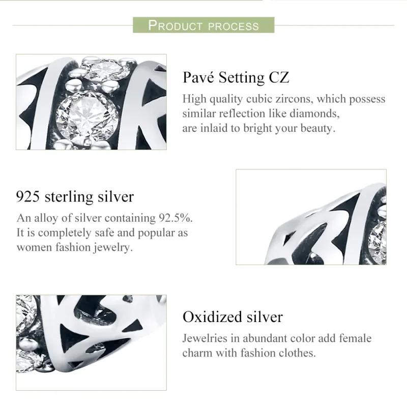 (image for) Pandora Style Silver Listen to Love Charm - SCC523 - View 6