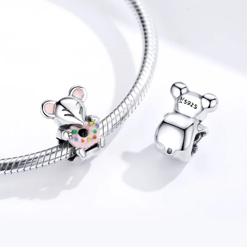 (image for) Pandora Style Silver Little Mouse Charm - SCC1318 - View 4