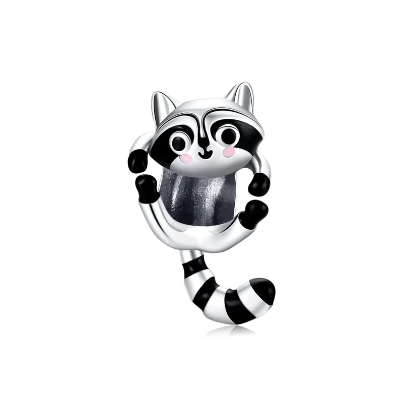 (image for) Pandora Style Silver Little Raccoon Charm - BSC403