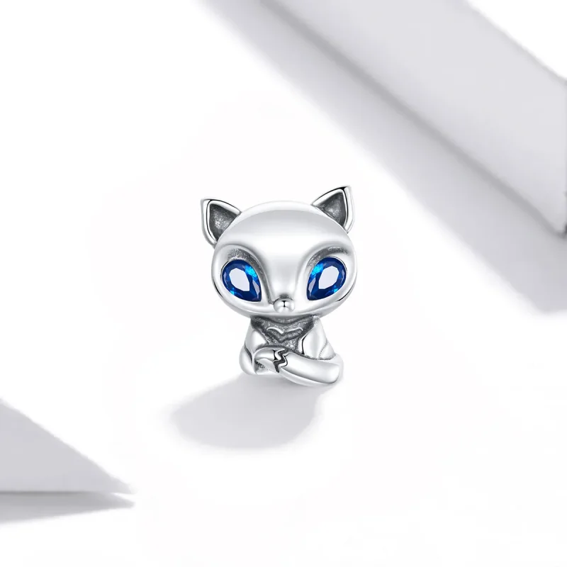 (image for) Pandora Style Silver Lively Little Fox Charm - SCC1808 - View 2