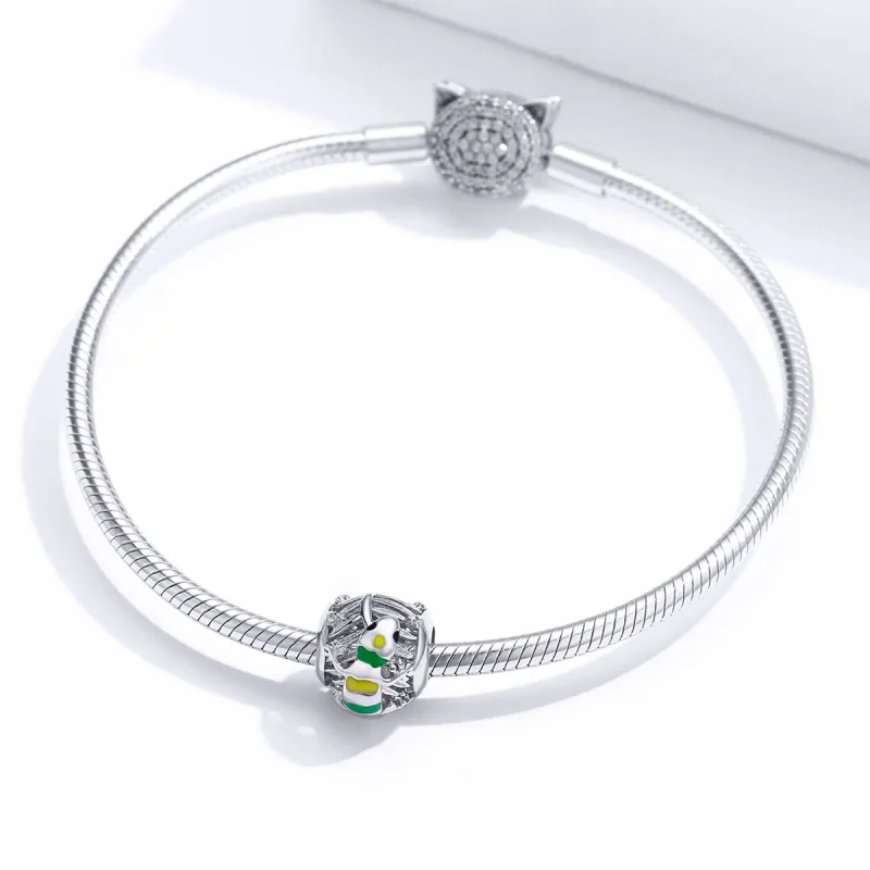 (image for) Pandora Style Silver Lizard Charm - BSC199 - View 3