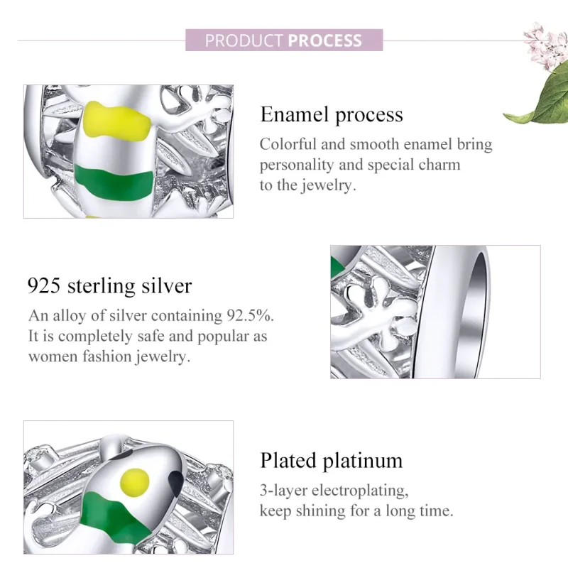 (image for) Pandora Style Silver Lizard Charm - BSC199 - View 8