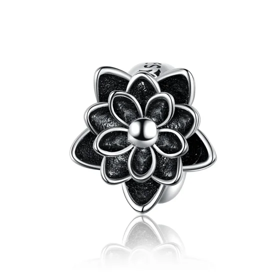 (image for) Pandora Style Silver Lotus Charm - SCC1196