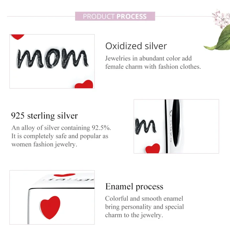 (image for) Pandora Style Silver Love Family Dice Charm - SCC1672 - View 8