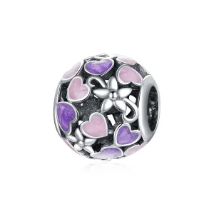 (image for) Pandora Style Silver Love Flowers Charm - SCC1798