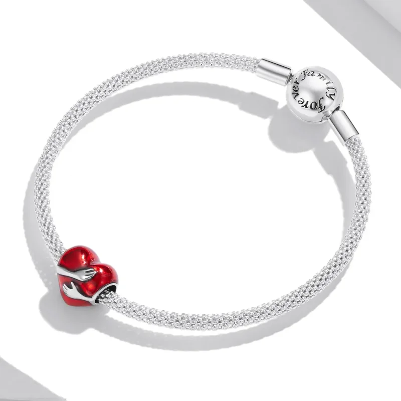 (image for) Pandora Style Silver Love Hugs Charm - SCC1847 - View 3