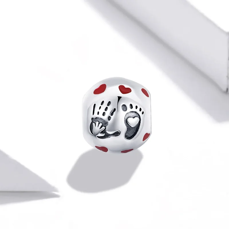 (image for) Pandora Style Silver Love In The Palm Charm - SCC1827 - View 2