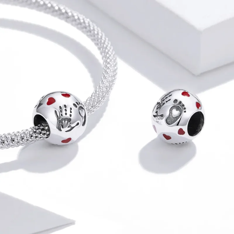 (image for) Pandora Style Silver Love In The Palm Charm - SCC1827 - View 4