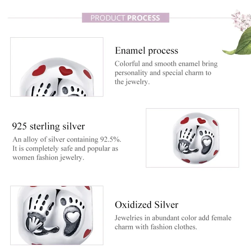 (image for) Pandora Style Silver Love In The Palm Charm - SCC1827 - View 8