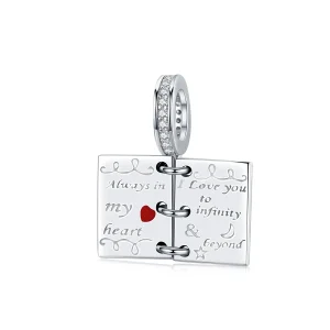 (image for) Pandora Style Silver Love Letter Dangle - SCC1262