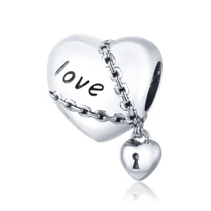 (image for) Pandora Style Silver Love Lock Charm - SCC1553