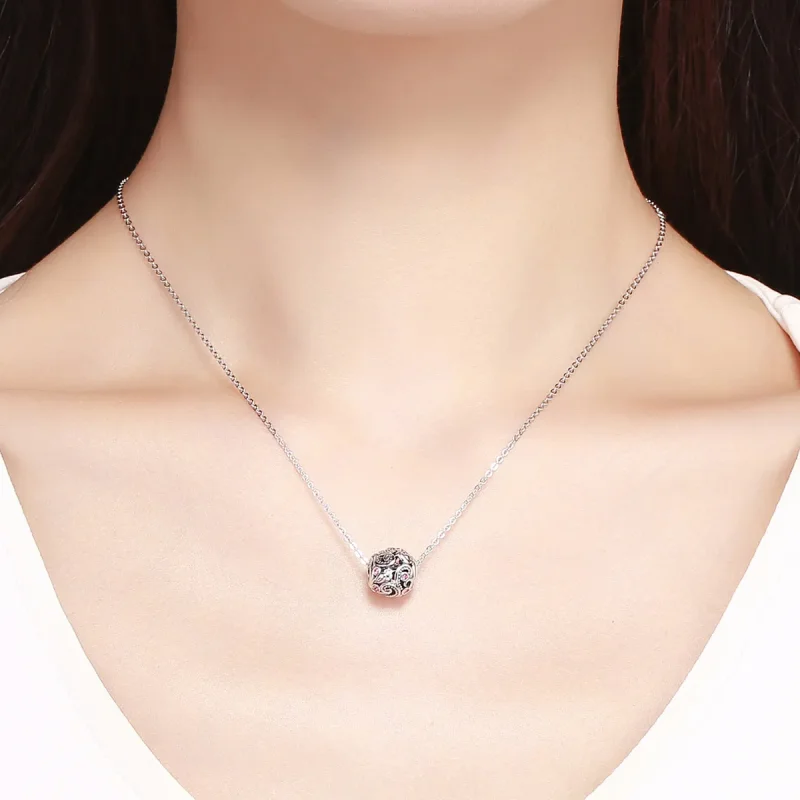 (image for) Pandora Style Silver Love Messenger Charm - SCC1014 - View 5